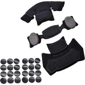 Internal Memory Foam Pads Helmet Lining Tactical Airsoft Helmet Padding kit Replacement Helmet Liner System Protective Cushion Mat Accessories fit Fast MT MICH IBH AF ACH MK M88 Airsoft Helmet