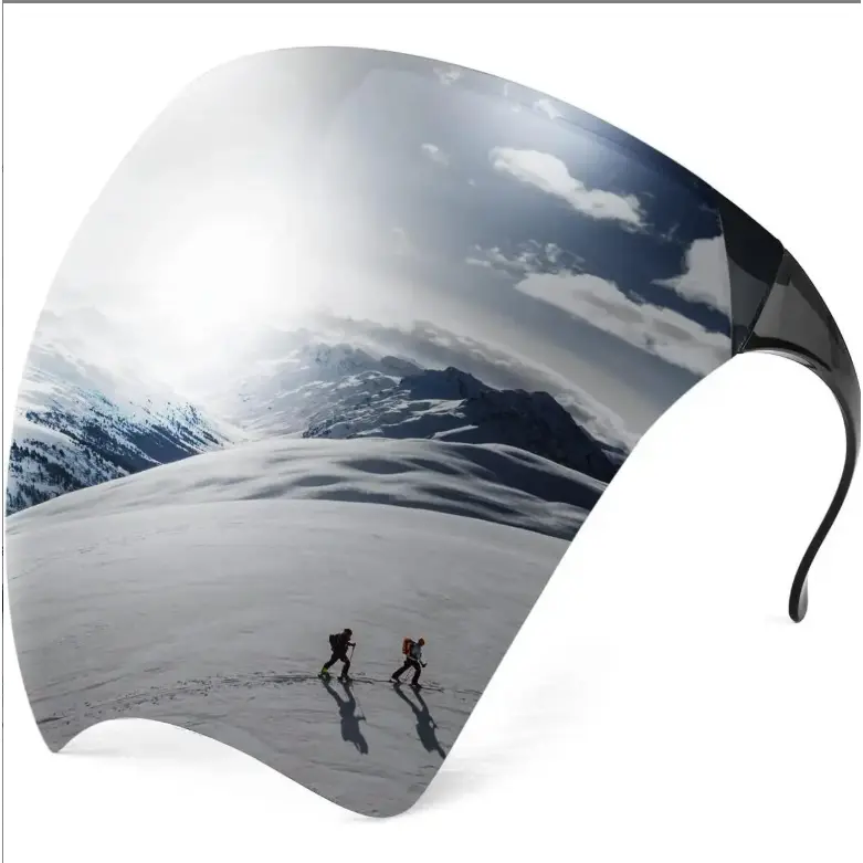 Full Face Shield Visor Goggles, Mirror Coated Oversized Face Cover Sunglasses, Windproof UV Protection Anti-Fog Sports Eyewear, Multi-Purpose Face Visor For Cycling, Driving, Running And Outdoor Activities