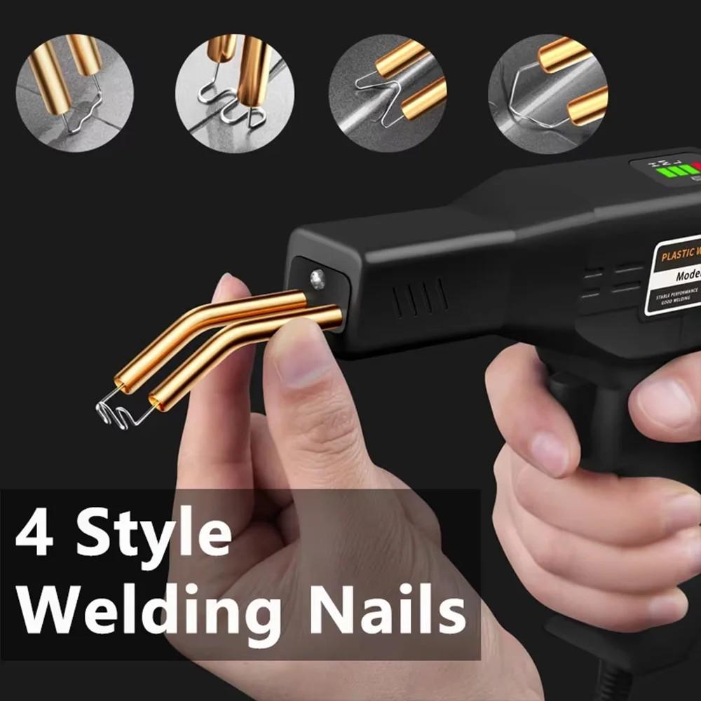 Plastic Welding Repair Kit, Easy-To-Use Plastic Welder Tool, Ergonomic Handle, Durable for Car Bumper, Kayak, Plastic Toys