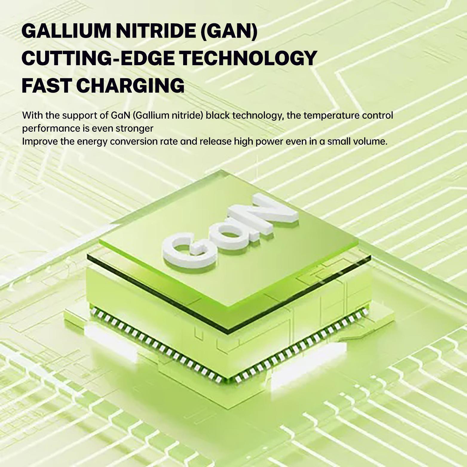 W&O Compatible with  120W GaN Charger with Retractable Type-C & Lightning Cables |  Fast Charger Foldable Travel Adapter for iPhone, iPad, MacBook