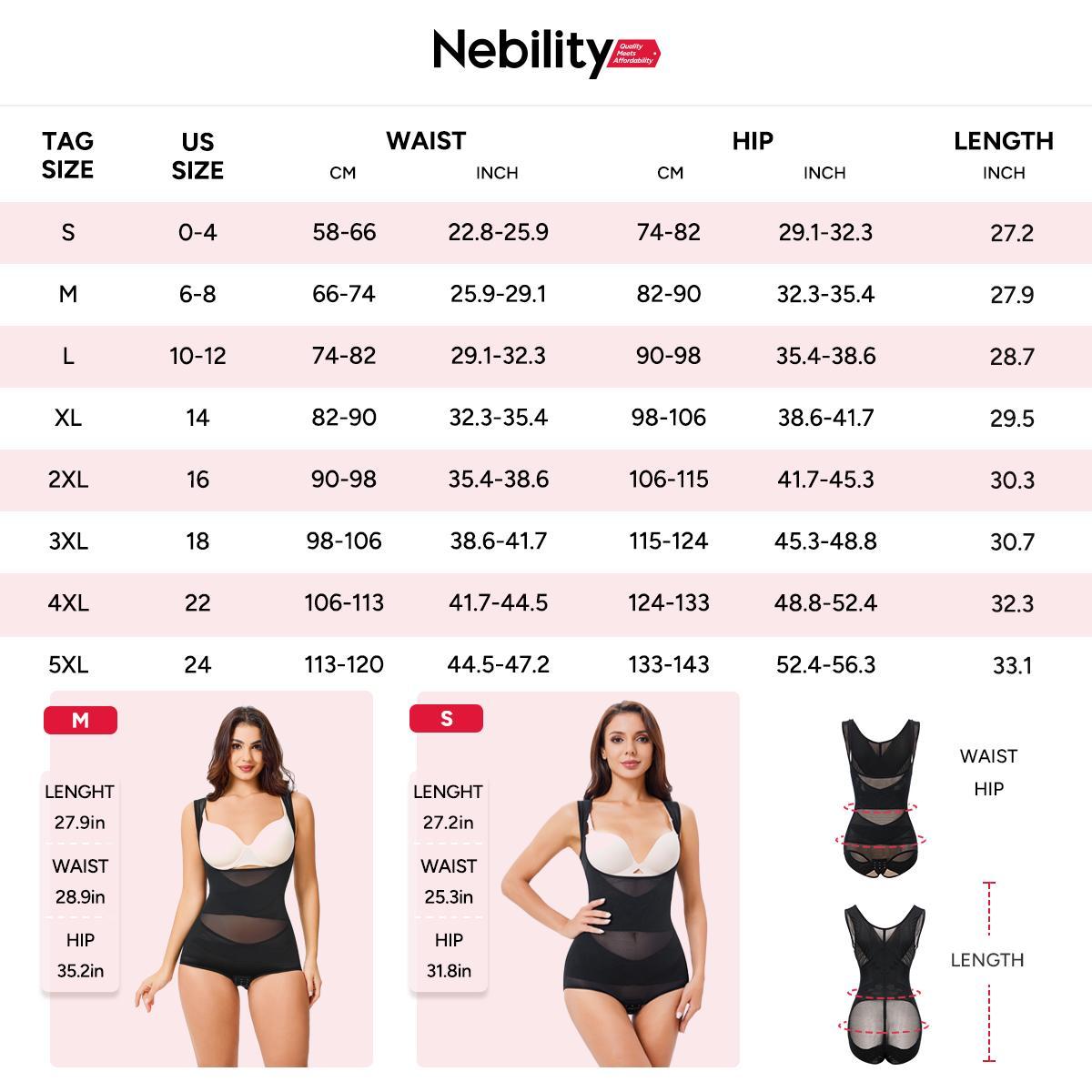 Nebility Women's Clothing Mesh Breathable Basic Faja Shapewear Minimalist Comfort Sleeveless Tops High Waist Compression Womenswear Brown Body Shapewear Shapewear Garment Sexy High Waist Shapewear Lady