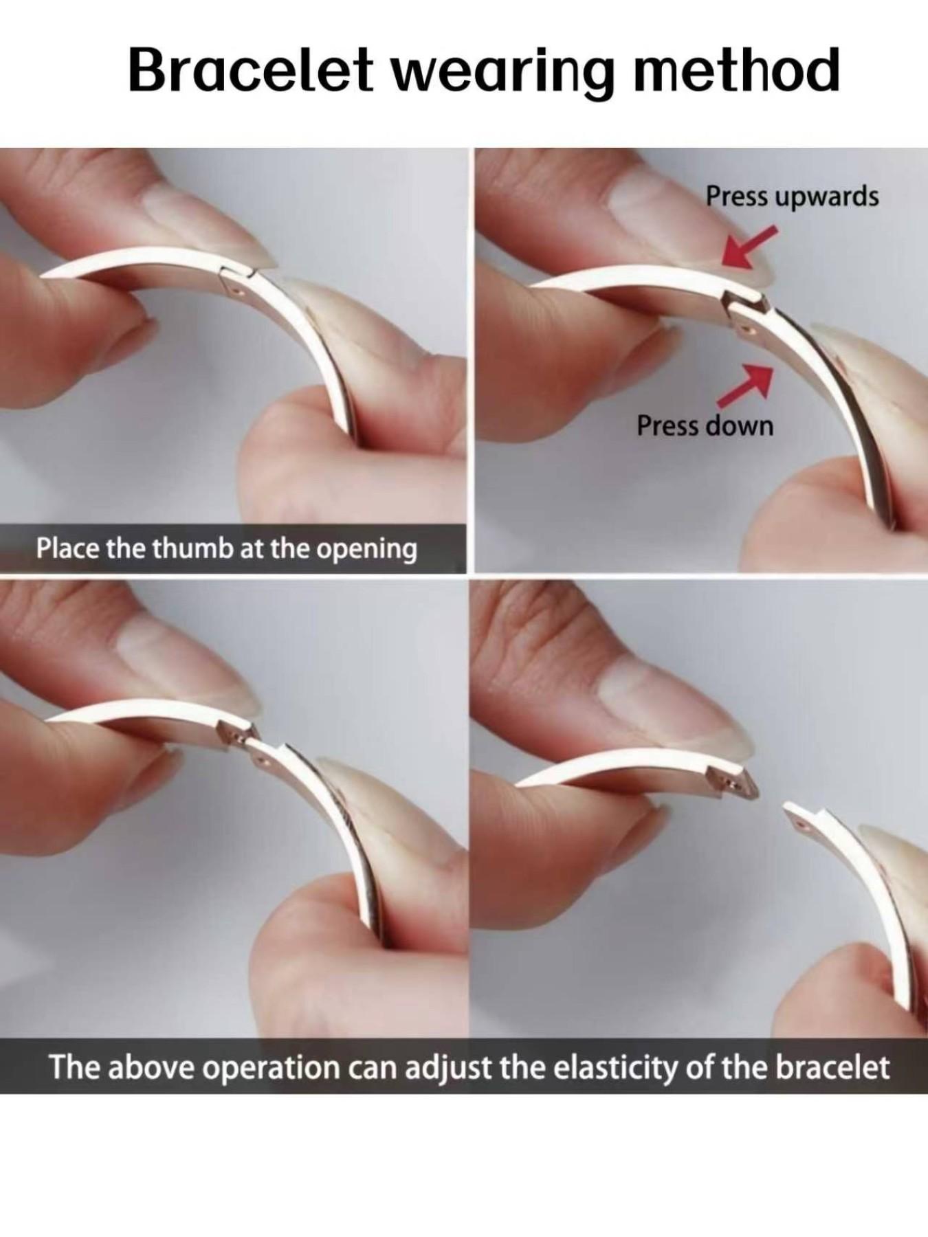 3-Piece Elegant Stainless Steel Bracelet Set, Unisex Party Jewelry, Perfect for Couples, High-Quality Metal, Fashion Accessory Gift