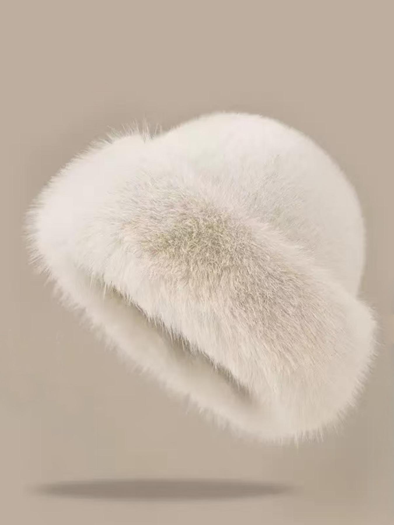 Large Women's Bucket Hat with Warm Earflaps, Fashionable Outdoor Cold Protection Accessory, Multi-purpose Stylish Headwear, Fashion Matching Hat