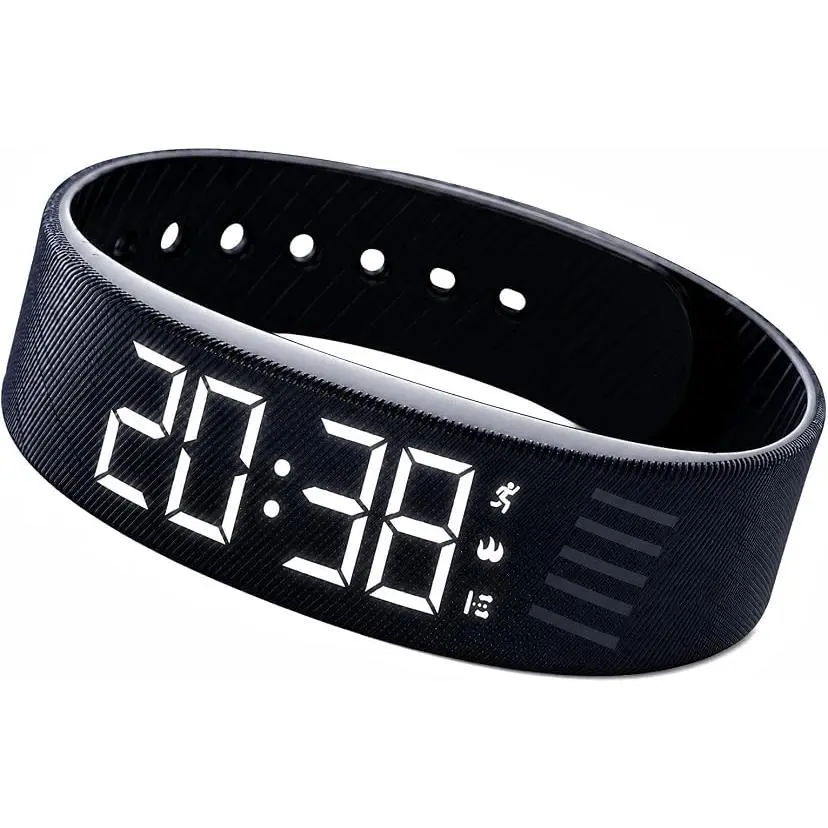 2026 Vibrating Alarm Clock for Heavy Sleepers Deaf People Simple Digital Shock Alarm Watch Silent Rise Alarm Wrist Band Bracelet Despertador Inteligente