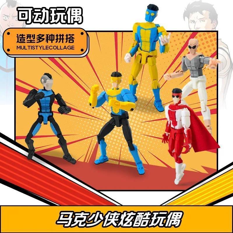 Invincible Mark Lucky 13 Multi Joint Movable Action Figure Diy Assembled Collectible Toy For Adult Holiday Surprise Gift