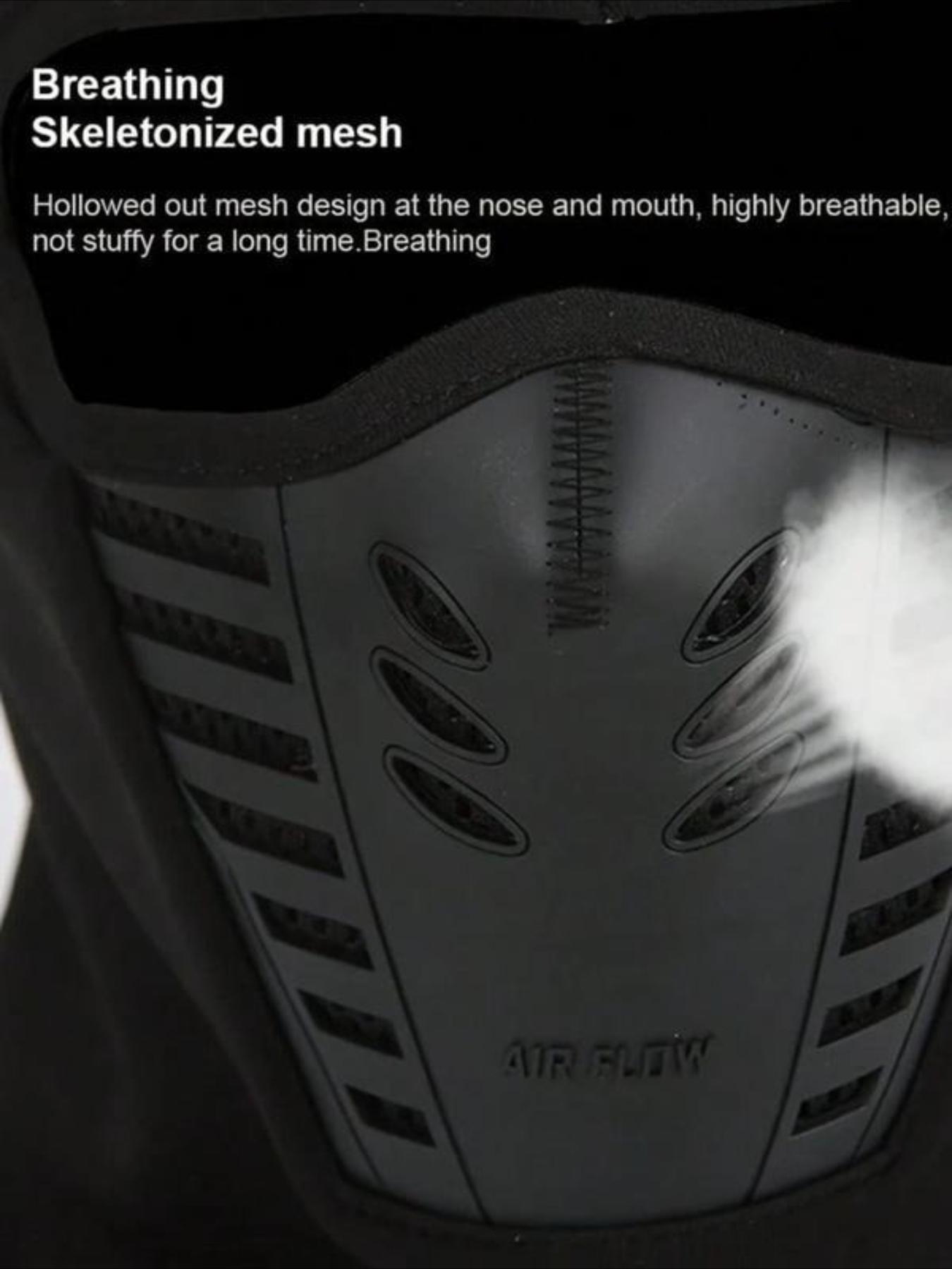 Winter Fleece Windproof Face Mask, Full Coverage Design with Breathable Holes, Head Neck Protection for Skiing Motorcycle Outdoor Sports