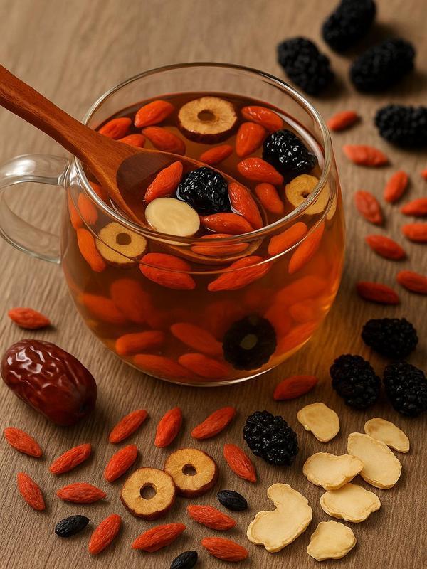 Organic Ginseng Kidney Cleansing Tea Natural Herbal Formula Health Tea for Men & Women Ginseng Eight Treasure Tea Traditional Chinese Kidney Wellness Tonic 30 Bags