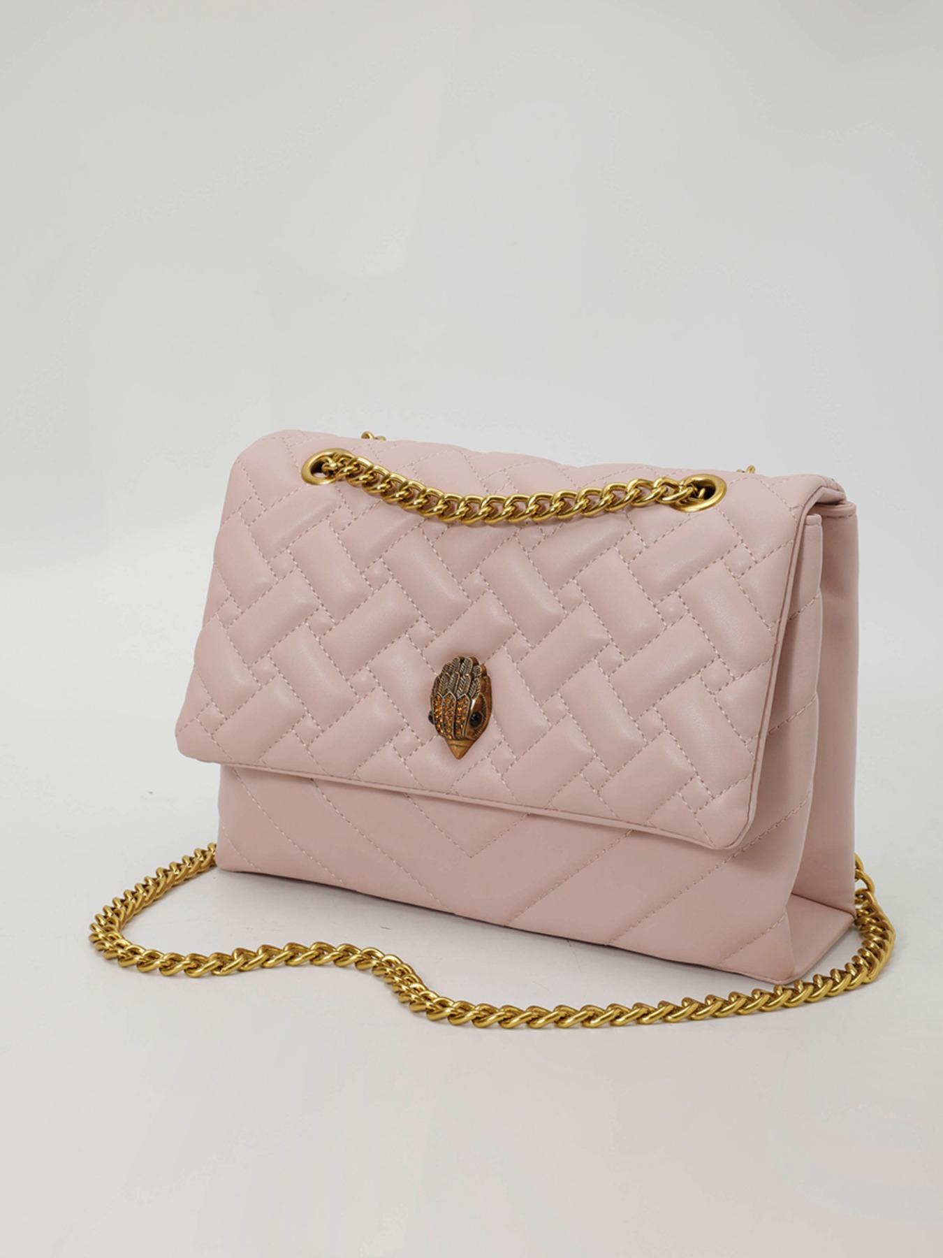 Fashion Crossbody Bag, Geometric Chain Letter Design, Large Capacity, Urban Commute, Shopping, Date Accessories, Daily Use