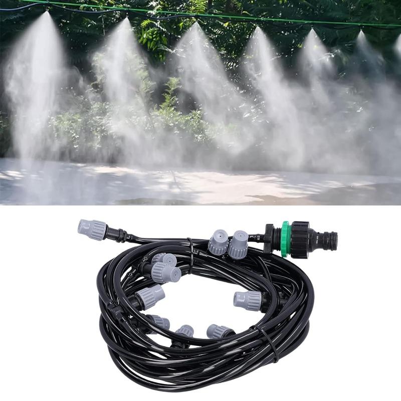 Adjustable Orange Misting Set, Cooling Device for Farms, Outdoor Low-Pressure Sprayer in Summer, Automatic Garden Watering Device