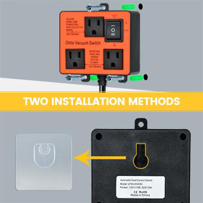 Automatic Vacuum Switch, Ortis Vacuum Switch for More Power Tools, Delay Vacuum On/Off to Prevent Circuit Overload and Tripping, Keep Your Workplace Cleaner, Better for Your Lung Plug