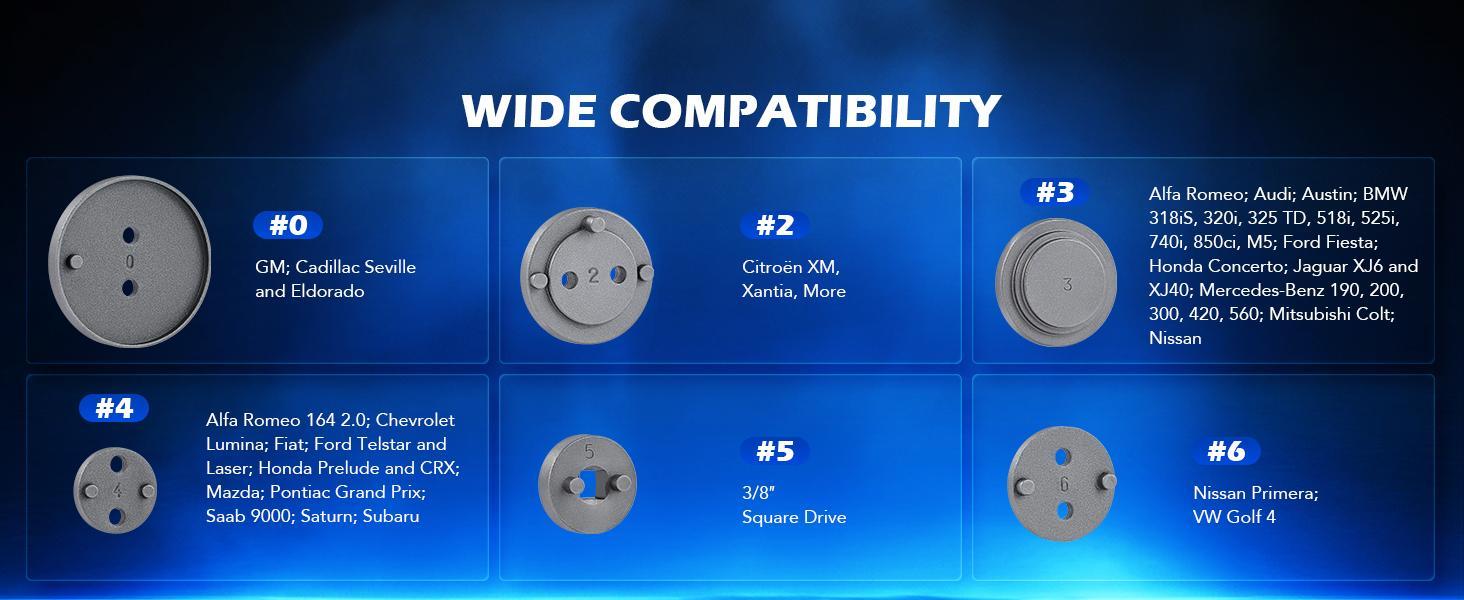 Orion Motor Tech24pcs Heavy Duty Disc Brake Caliper Tool Set Disc Brake Caliper Compressor Wind Back Tool Brake Spreading Tools, Red/Blue/Black Brake Caliper Tool Set,Fits Most American, EU, JP Autos Repair Tool Set, Adjustable Kit