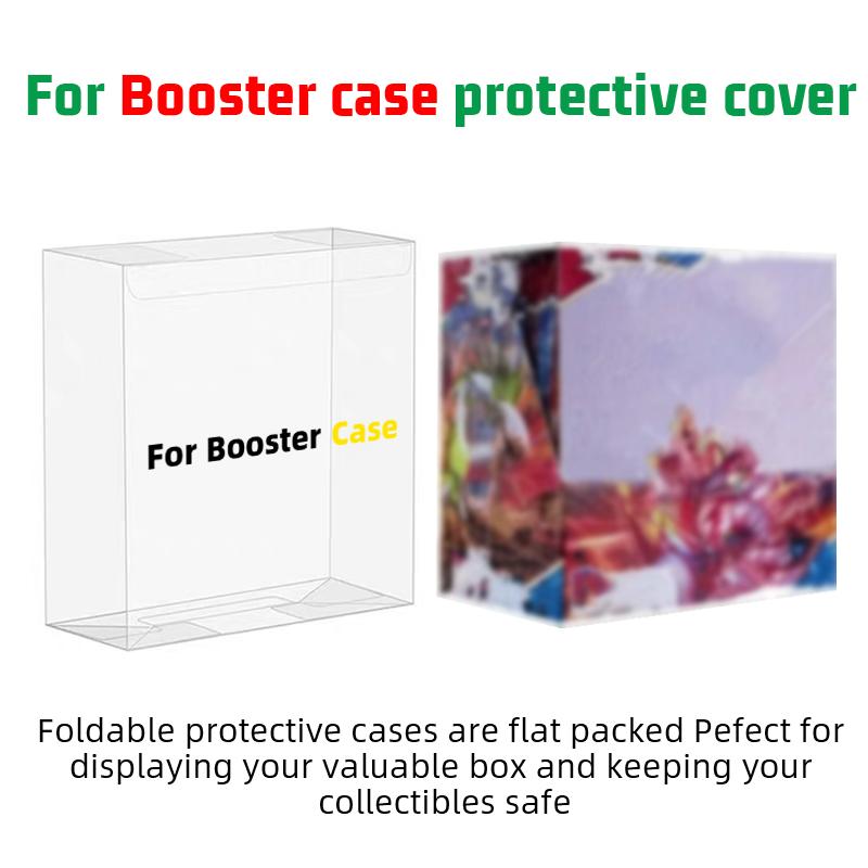 Transparent Plastic Display Boxes for Collectible Items, 5/10 Pack, Fits Booster Box, Stackable Storage, Protective Showcase, Easy Organization