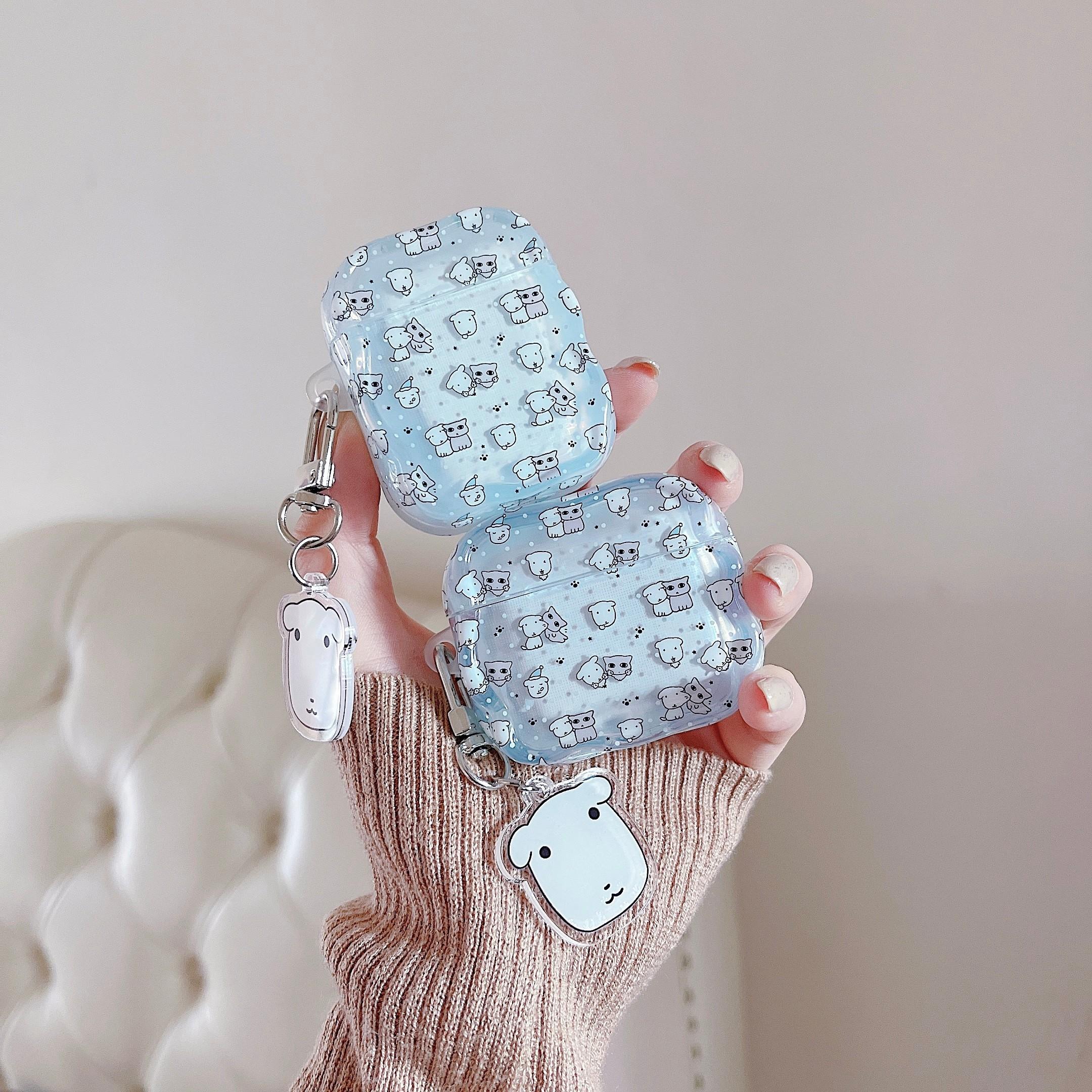 Apple AirPods Pro 3 Earphone Case, Full Screen Puppy Design, Compatible with Gen 2/3/4, Wireless Earbud Protector, Dirt-Resistant, Drop-Proof