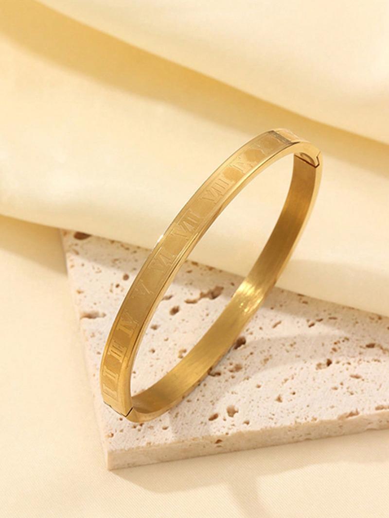 5-Piece Waterproof Titanium Steel Bracelet Set, Rhinestone Star Design, Plated, Versatile Style, Unisex Jewelry, Elegant Jewelry Bracelet