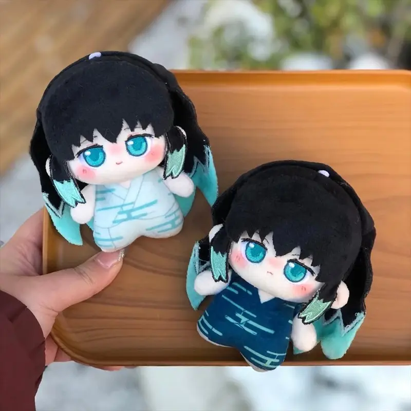 In Stock Demon Slayer Tokito Yuichiro Plush Doll 10cm Collect Anime Tokitou Muichirou Plusie Toy Bag Accessories Birthday Gifts