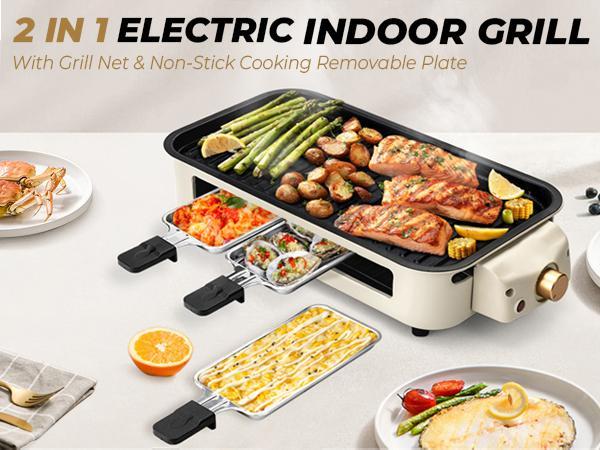 Pukomc Smokeless electric grill (1500W)—non-stick, temp control, dishwasher-safe. Perfect for Korean BBQ, steaks, hot dogs & indoor use! Pukomc Smokeless electric grill (1500W)—non-stick, temp control, dishwasher-safe. Perfect for Korean BBQ, steaks, hot dogs & indoor use!