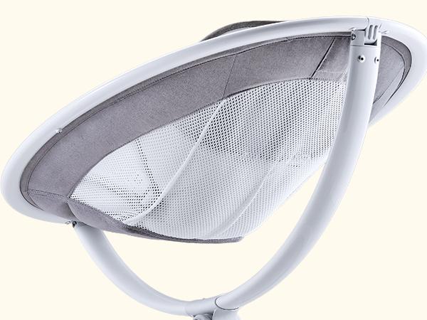 HARPPA Weddell Orbit Electric Baby Swing, 5 Swing Speeds, Elevated Eye-Level Seat, Touch & Remote Control, Music Connectivity, Ergonomic Design & Lightweight Frame