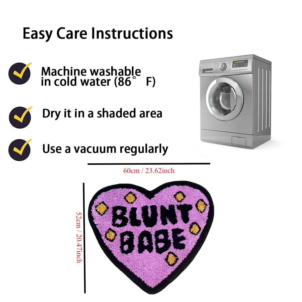 Heart Shaped Decorative Carpet, Water Absorbent Soft Floor Rug, Anti-slip Indoor Mat for Bedroom Washroom, Summer Essentials, Rugs for Living Room, Home Decorative Rug