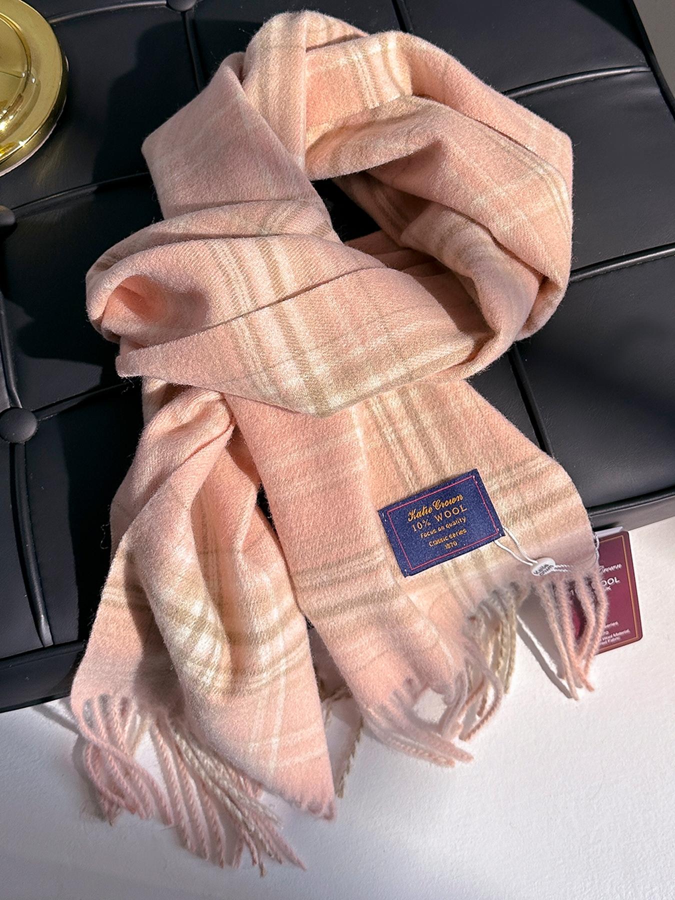 Women's Plaid Scarf for Fall & Winter, Casual Fitted Design, Warm Fashion Accessory for Daily Wear, Stylish Ladies' Wrap