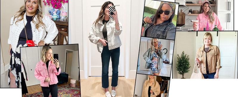 Naeduo Women's Button Down Bomber Jacket Drop Shoulder Short Cropped Coat Outwear