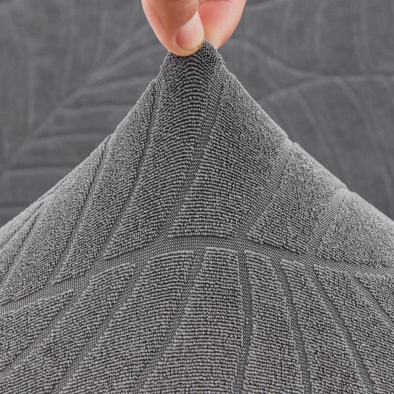 L-Shaped Leaf Pattern Sofa Cover Set, Includes Backrest Seat Armrests, Soft Comfortable Universal Fit, Easy To Maintain Sofa Cover, Stylish Bedroom Decor