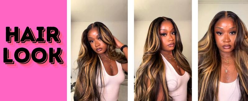 [Wig Clearance Sale] 200 Density Highlight 20 Inch to 32 Inch Wigs 1B/30 Ombre Color Body Wave Lace Frontal Human Hair Wigs for Women 13x4 Transparent Skinlike Mother's Day Gift