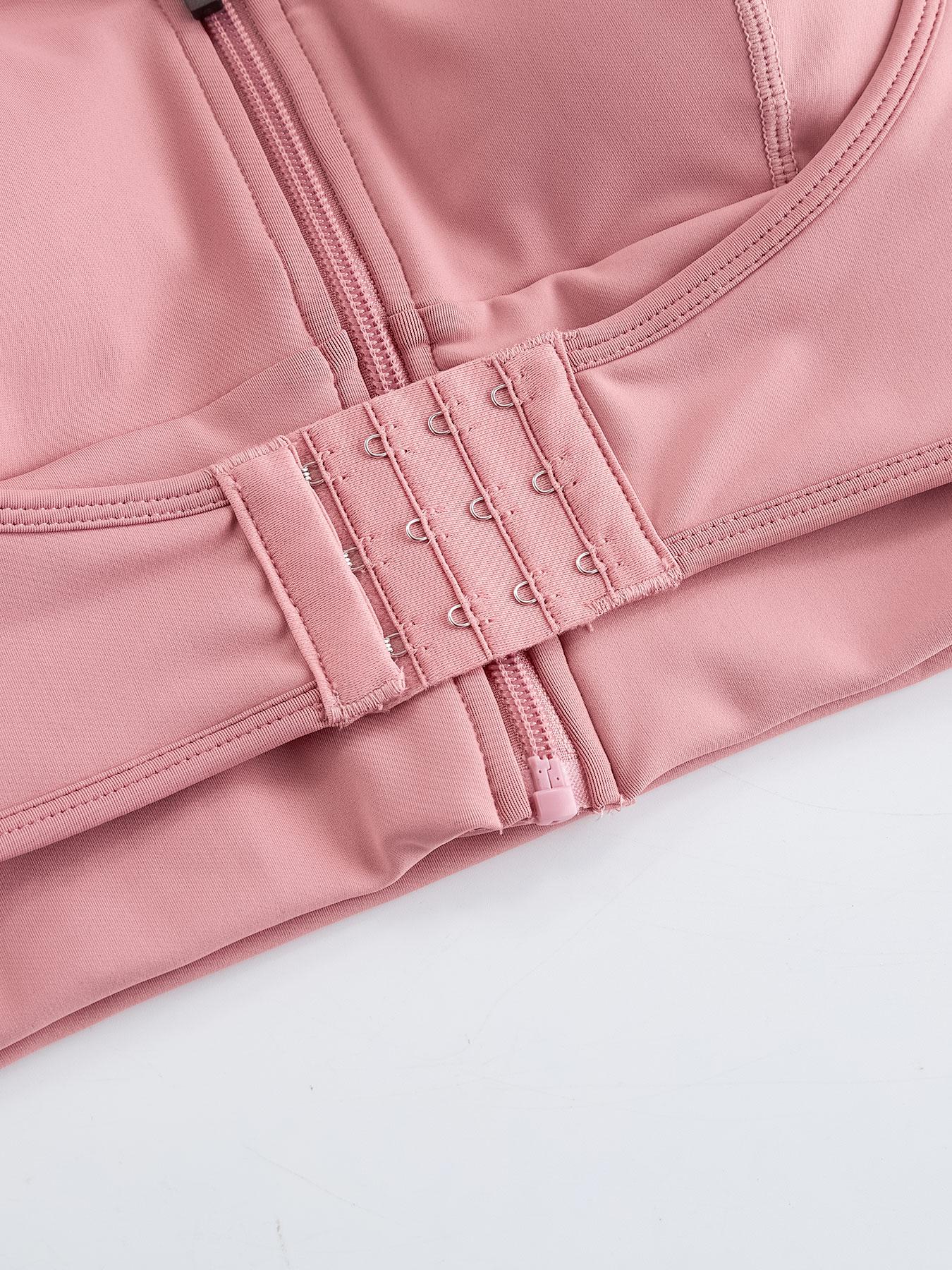 Women's Wireless Sports Bra Vest Top, Medium Support, High Elasticity, Breathable Fabric, Casual Plain Design, All Seasons Wear