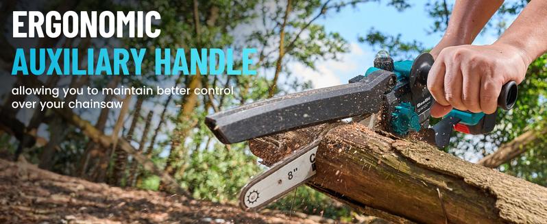 SeeSii 2-IN-1 Cordless Pole Saw & Mini Chainsaw, 8-inch Electric Saw Brushless with 2 * 4.0Ah Battery, 16-Foot MAX, Chain Saw with Extension Pole for Wood Cutting Trimming Branch CH810 #TikTokShopBlackFriday SeeSii 2-IN-1 Cordless Pole Saw & Mini Chainsaw, 8-inch Electric Saw Brushless with 2 * 4.0Ah Battery, 16-Foot MAX, Chain Saw with Extension Pole for Wood Cutting Trimming Branch CH810 #TikTokShopBlackFriday