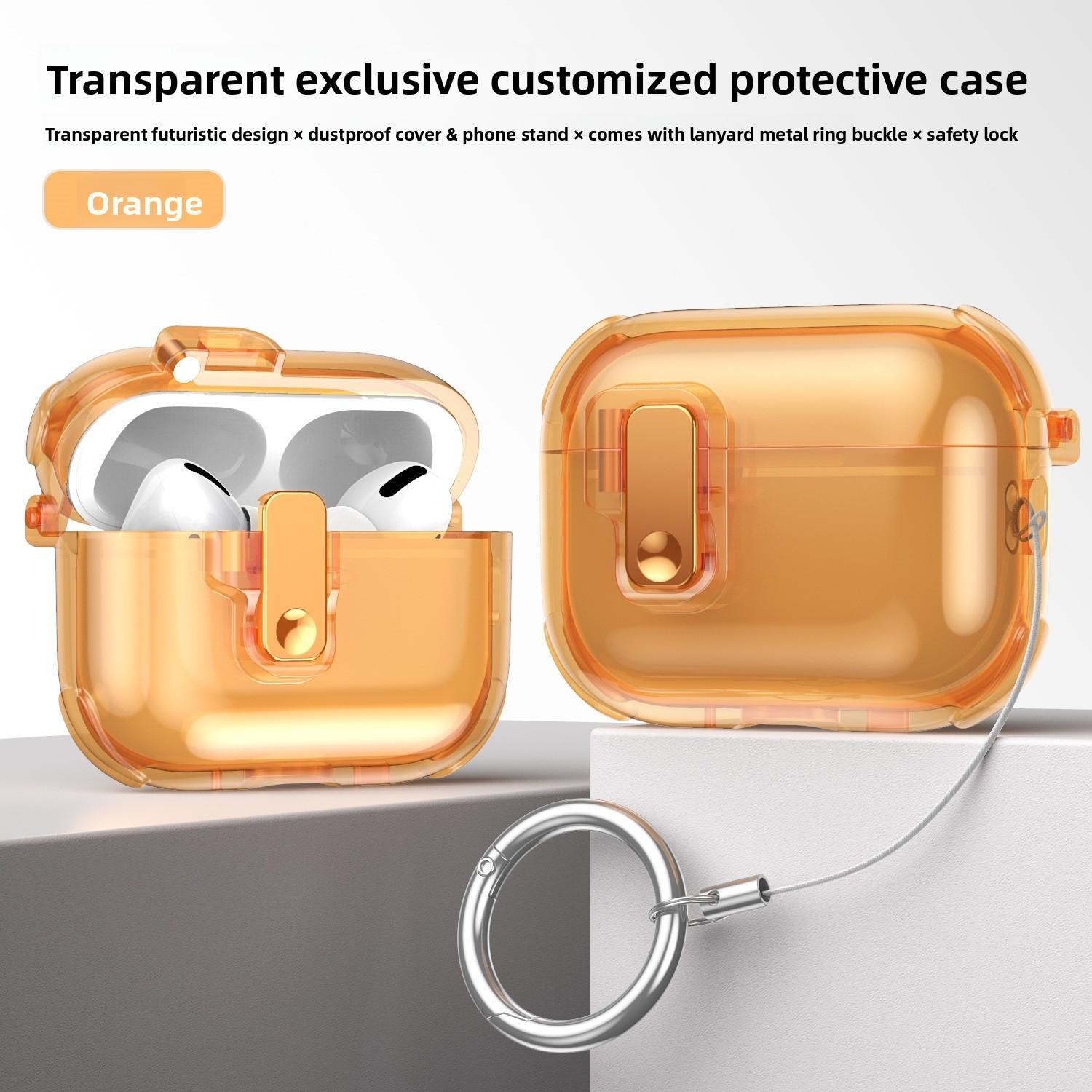 Compatible with Airpodspro3/pro2 Apple protective case, 3rd generation automatic pop-up cover, 4th generation Bluetooth earphone case