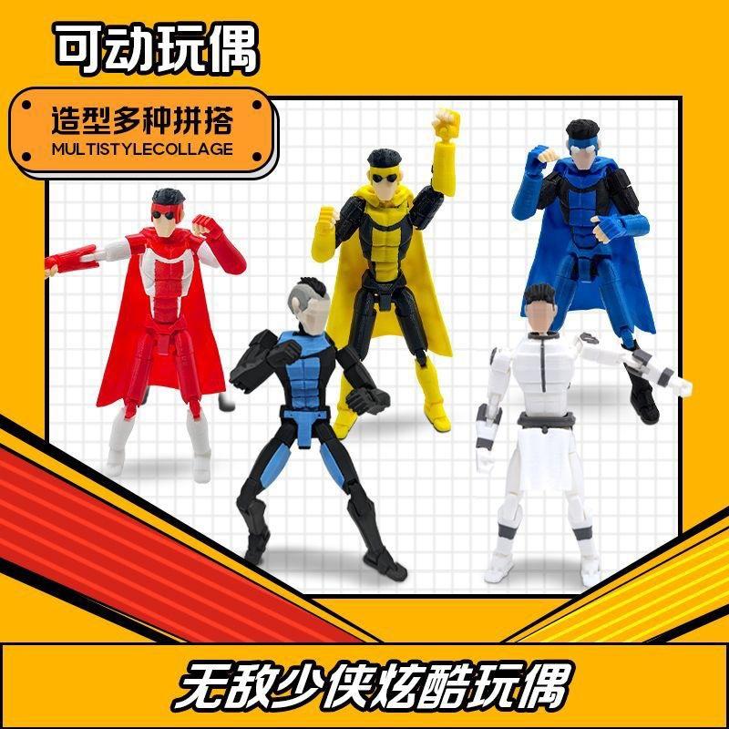 Invincible Mark Lucky 13 Multi Joint Movable Action Figure Diy Assembled Collectible Toy For Adult Holiday Surprise Gift