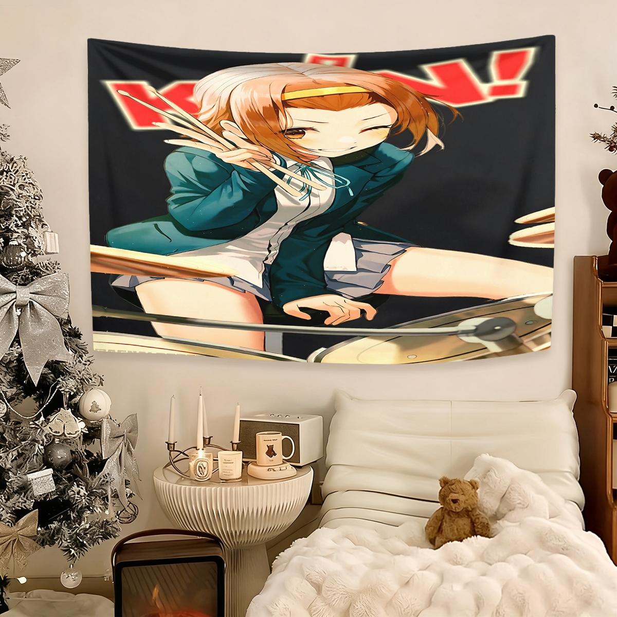 K-On!  Tapestry, Exquisite Patterns, Soft Fabrics, Perfect for Sofa or Bed Decoration, Comfortable Home Decoration, Bohemian Home Decoration