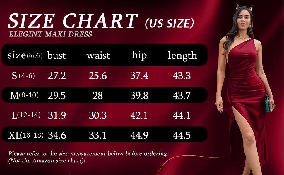 OYV Women's Sexy One Shoulder High Split Maxi Dress Black Wedding Cocktail Evening Gown