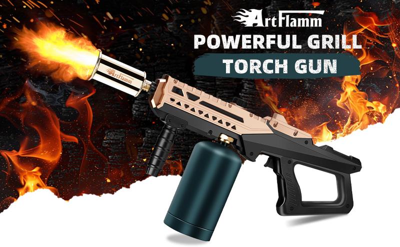 ARTFLAMM Propane Torch – Kitchen Cooking Torch – Culinary Torch Sous Vide – Adjustable Grill Torch for BBQ, Campfire, Charcoal Wood (Porpane Tank Not Included)