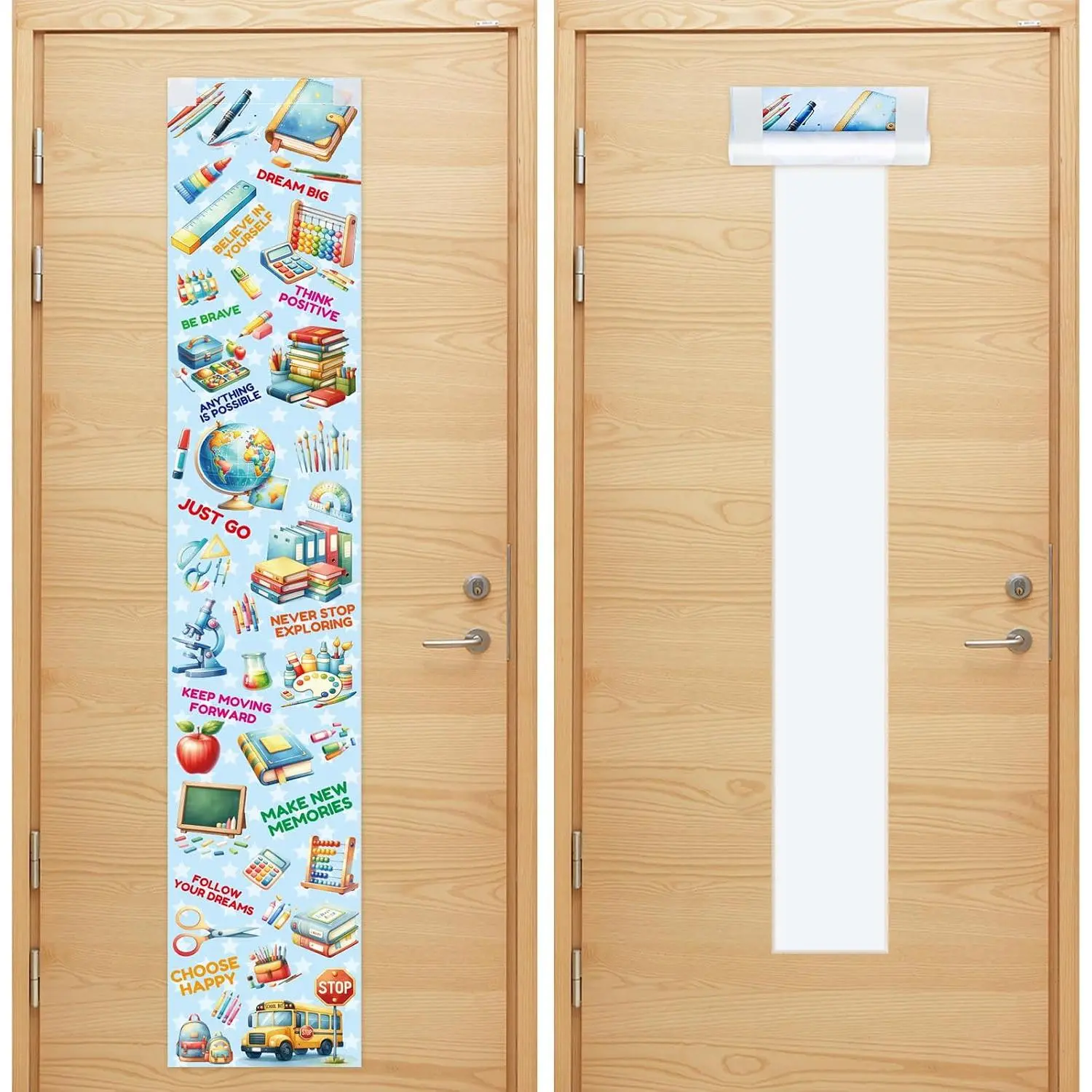 Classroom Door Window r 2 count Blackout Curtain Door Decor | Blackout Shades, Doors Window ring, Darkening, , Primary  to School Decor Supplies