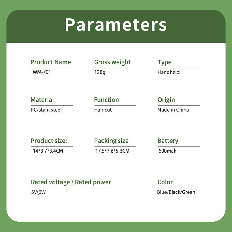 Electric Hair Trimmer, 1 Box USB Rechargeable Hair Clipper, Personal Care Appliances for Men, Body Hair Trimmer, Hair Removal Clippers Men Gift