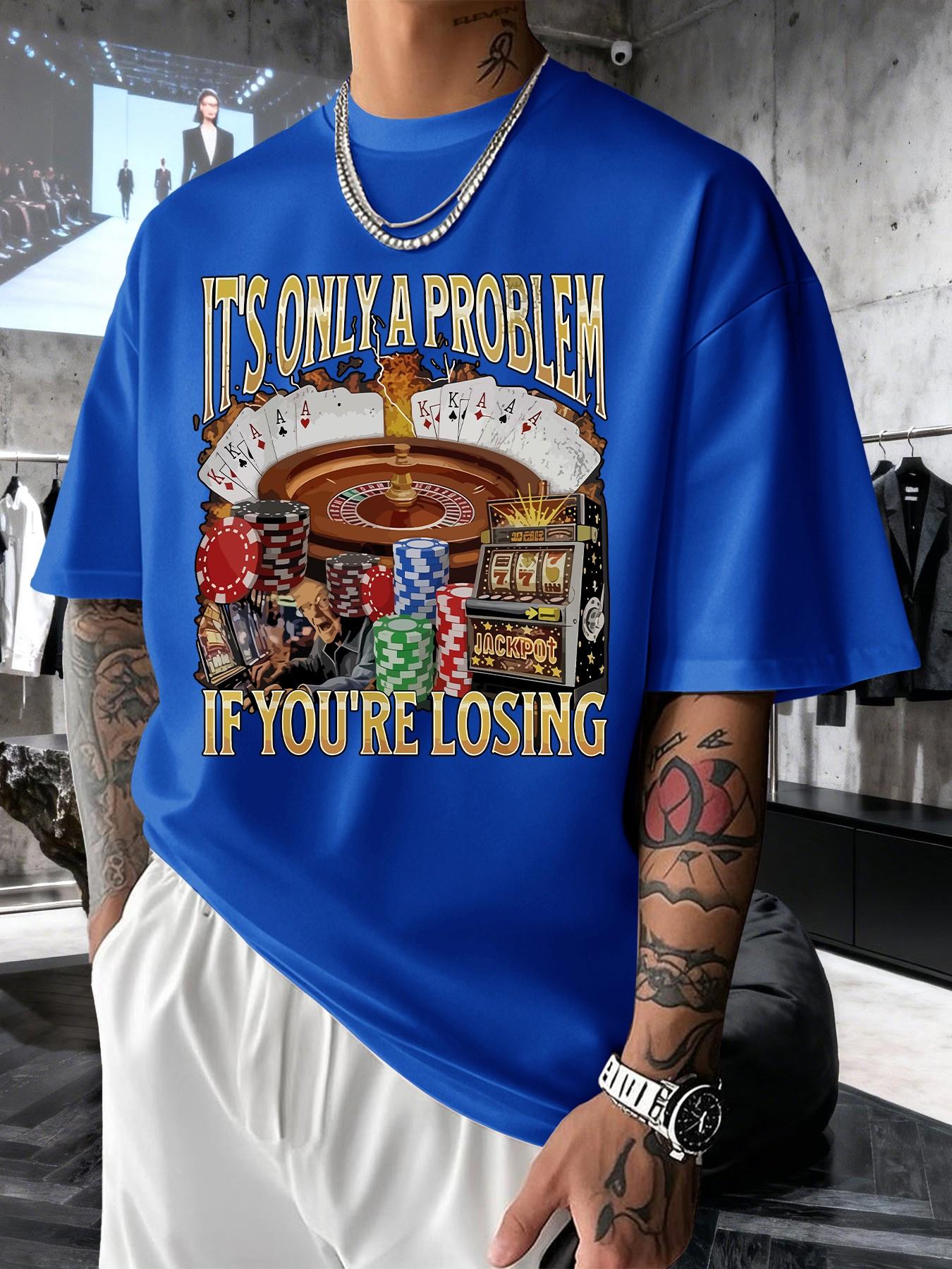 Men's Casual Graphic Print Short Sleeve T-Shirt, Slim-Fitting Long Top, Comfortable Round Neck, Spring Summer Fashion