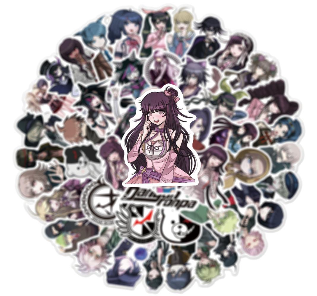 10/30/50PCS Danganronpa INS-Style Personalized Graffiti Waterproof Stickers for Refrigerator, Luggage, Water Cup