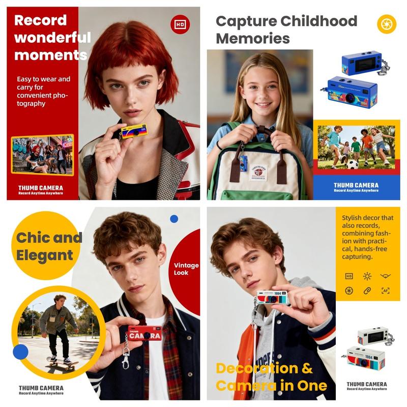 Creative Mini Portable Thumb Pocket Keychain Digital Camera with Flash, 130 Degree Wide Angle Lens, Includes 16GB Memory Card Creative Mini Portable Thumb Pocket Keychain Digital Camera with Flash, 130 Degree Wide Angle Lens, Includes 16GB Memory Card