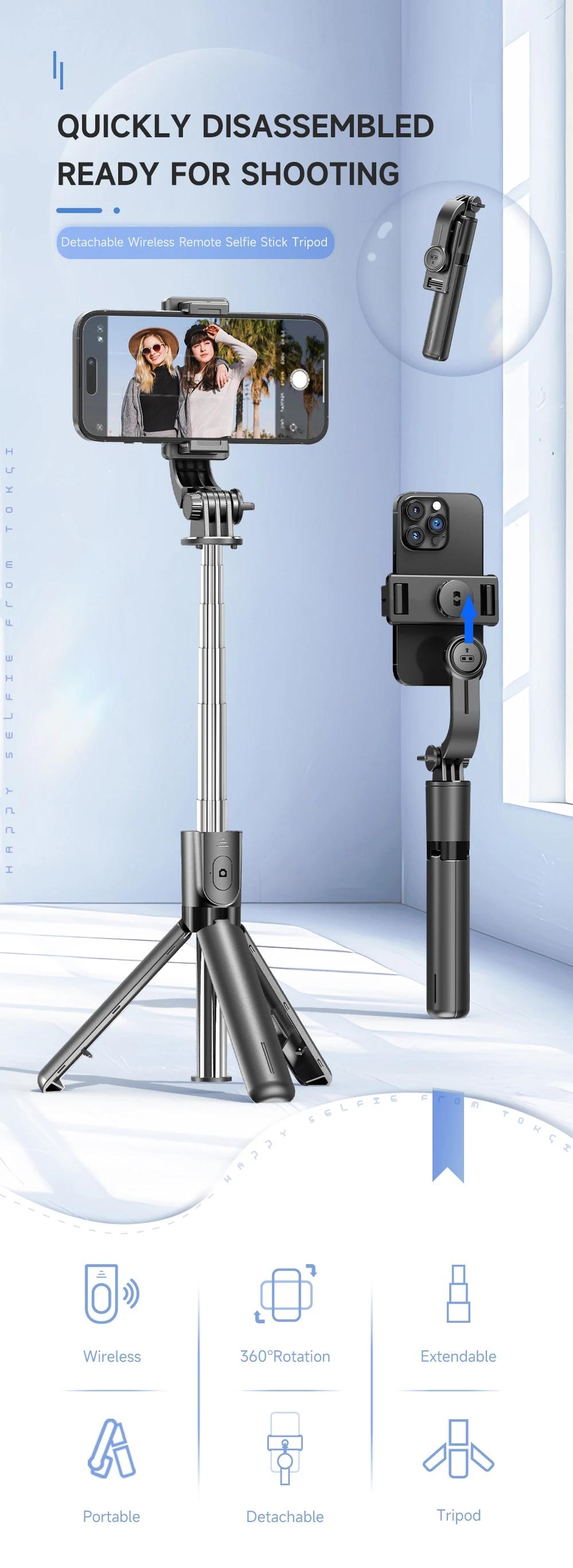 F01 Wireless Bluetooth Remote Tripod Selfie Stick Handheld Adjustable Stabilizer Tripod Phone Stand for iPhone Android F01 Wireless Bluetooth Remote Tripod Selfie Stick Handheld Adjustable Stabilizer Tripod Phone Stand for iPhone Android