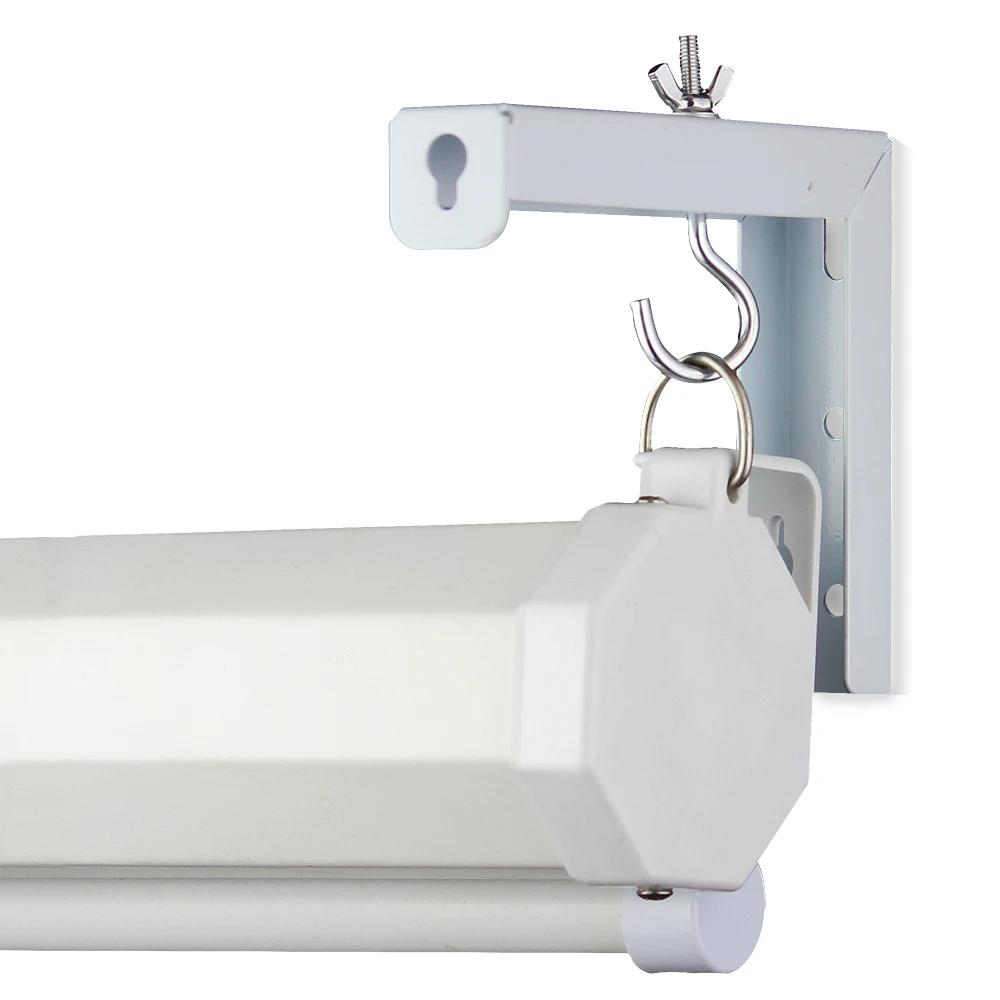 Universal Adjustable Projector Screen Mounting Hook Projection Screen Wall Hanging L-Bracket Movie Screen Curtain Mount Hook Kit