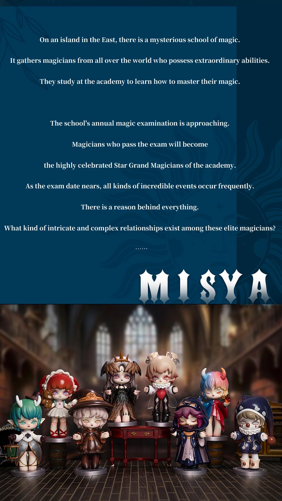 Misya Magic Academy Series Blind Box Figure, Girls' Birthday Gift, Surprise Element, Cute Collectible Figurines, Perfect for Celebrations