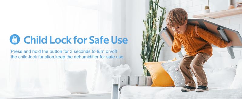 ZAFRO Home Dehumidifier, 50 Pint 4500 Square Feet Whole House Dehumidifier, Three LED Light Colors 4L Water Tank with Sleep Mode and Auto Defrost