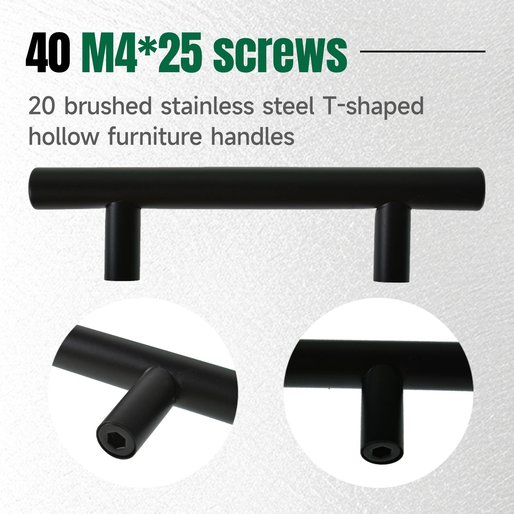 findmall 20/ 50PC 5" Brushed Nickel Stainless Steel Multi-Purpose Cabinet Drawer Pulls Drawer Pulls 3" Center Hole