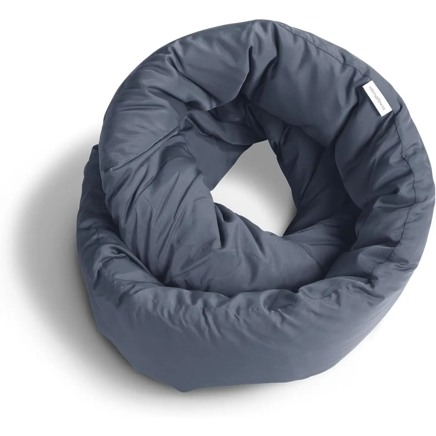 Infinity Pillow - Travel Neck Pillow - Versatile Soft 360 Support Scarf - Machine Washable - Home Travel Flight Road Trips Airplane Sleeping (Midnight Grey)