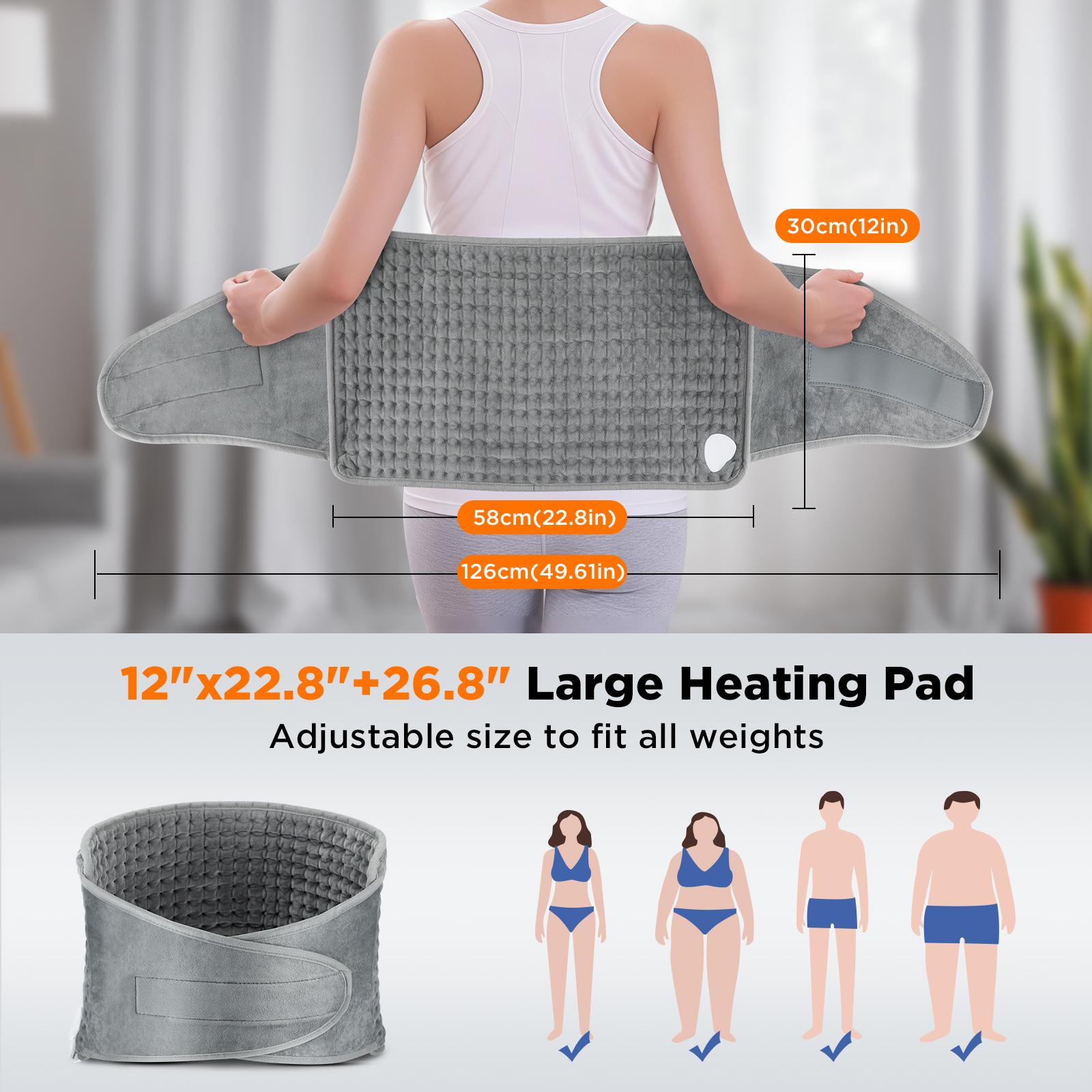 Electric Heated Waist Belt, 1 Count Washable Electric Heating Pad, 9-level Temperature Adjustment & 4-level Timing Heating Pad, Adjustable Heating Temperature, Suitable for Women & Girls & Adult, Heated Wrap