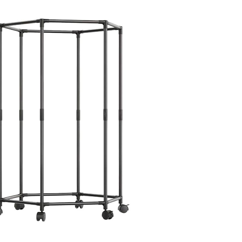 Hexagonal Rotating Clothes Hanger, Self-Standing Vertical Clothing Rack, Space-Saving for Laundry Room, Home Storage, /