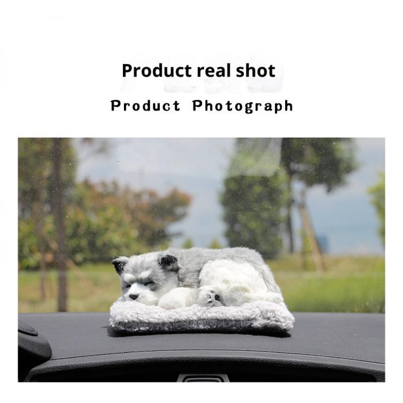 Car Ornaments Cute Simulation Stuffed Animal Realistic Sleeping Cats Decoration Automobiles Lovely Plush Kittens Doll Toy Children Gifts Auto Accessories