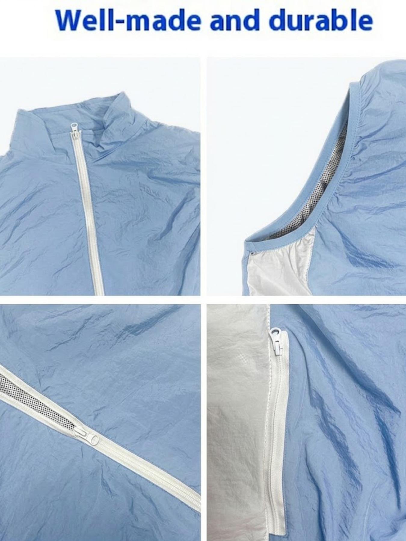 Sleeveless Cooling Vest with Built in Fan, USB-Powered Cooling Vest, Outdoor Cooling Wear, Lightweight, Breathable, and Machine - Washable, Ideal for Outdoor Activities and Fishing (Requires a 5V battery, sold separately)