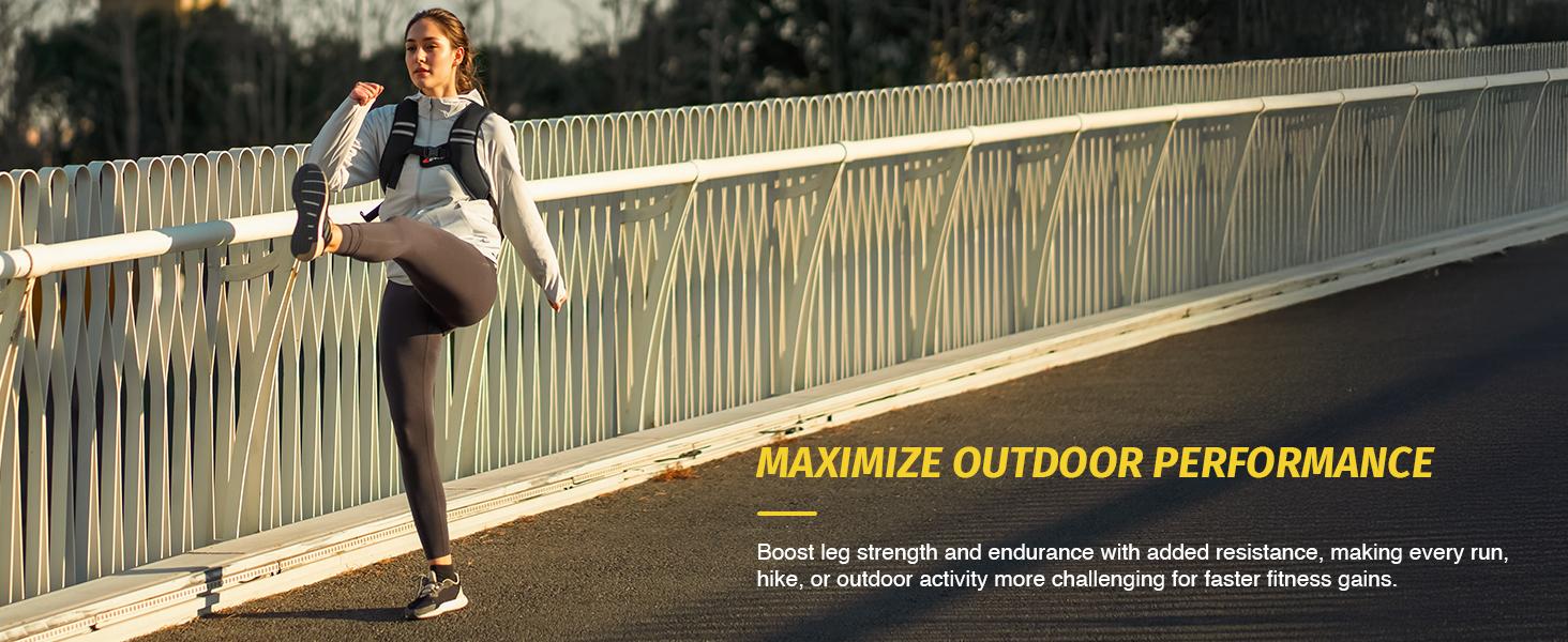 【SpringStatements】ZELUS Weighted Vests, 5/10/15lbs Z-Fit Weighted Vest with Z-fit Washable Fabric&Reflective Stripes & Adjustable Straps for Men & Women: Motivational Walking, Running, Weight Training, Rucking, Jogging | Fitness Challenge