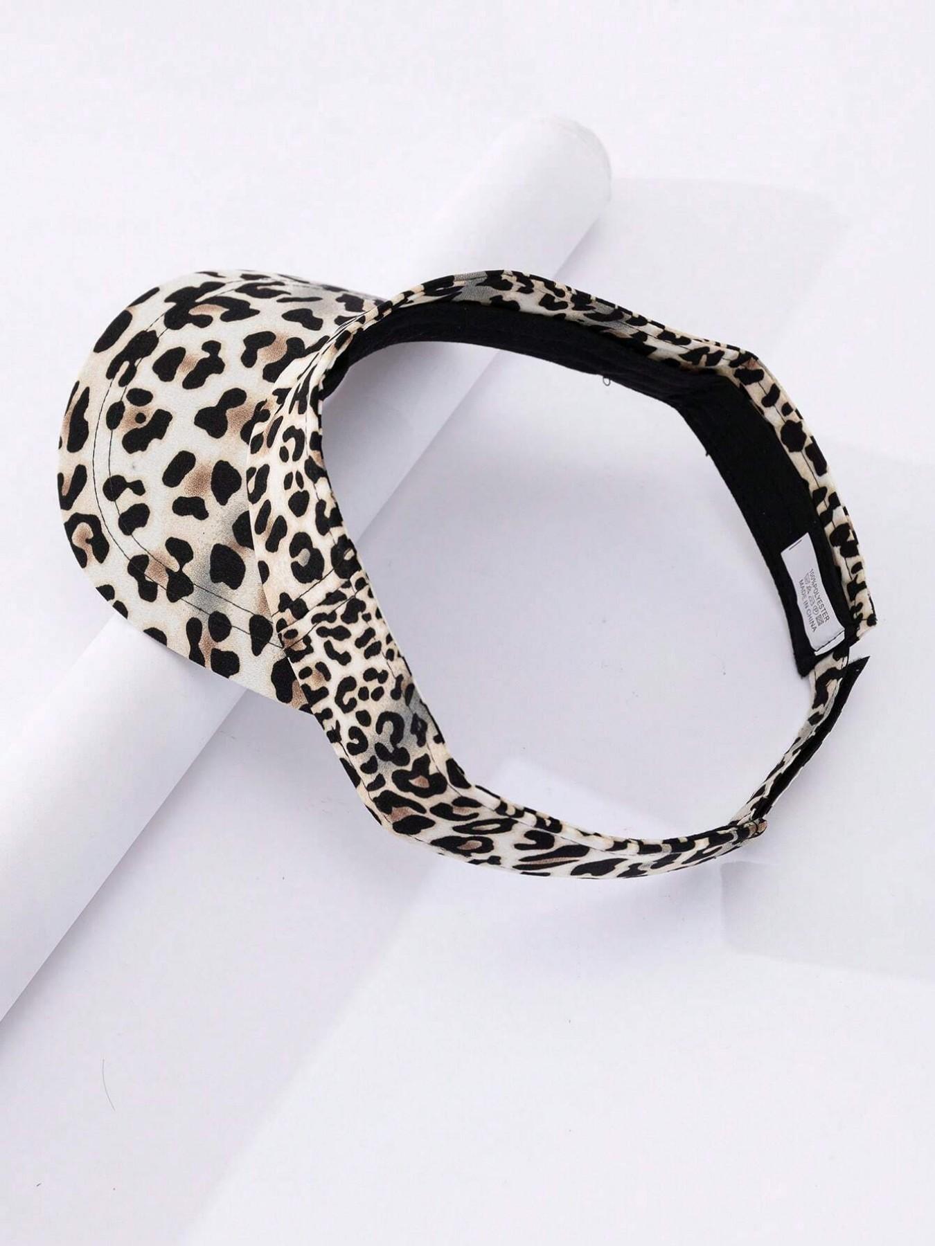 1PC Adjustable Leopard Print Baseball Hat for Women, Perfect for Beach Vacations and Outdoor Parties, Casual Loose-Fit Sun Hat for All Seasons